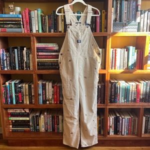 Vans Corduroy Floral Overalls 90s